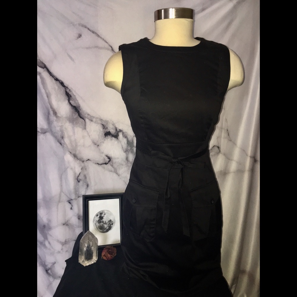 Calvin Klein Black Cotton Dress